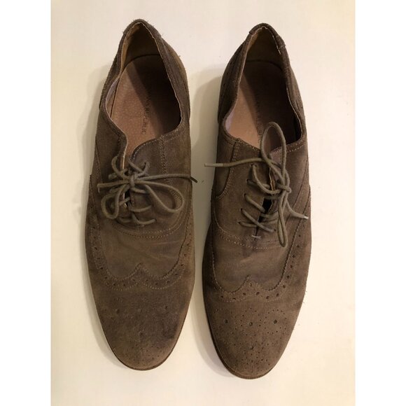 banana republic men\'s brown leather oxford dress shoes size: 12M main image 5